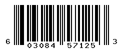 UPC barcode number 603084571253