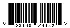 UPC barcode number 603149741225