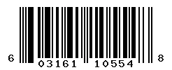 UPC 603161105548 barcode image