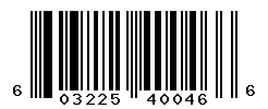 upc 603225400466 barcode image