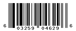 UPC barcode number 603259046296