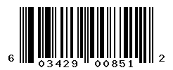upc 603429008512 barcode image