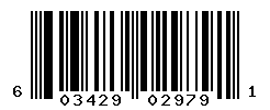 UPC barcode number 603429029791