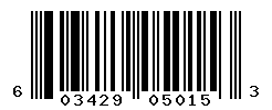 UPC barcode number 603429050153