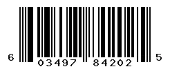 UPC barcode 603497842025