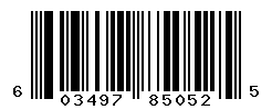 UPC barcode number 603497850525