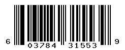 UPC barcode 603784315539
