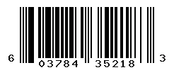 UPC barcode 603784352183
