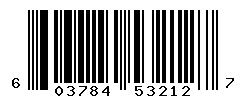 UPC barcode number 603784532127