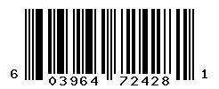 UPC barcode number 603964724281