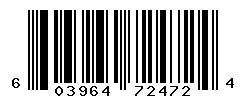 upc 603964724724 barcode image