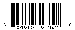 UPC barcode number 604015078926