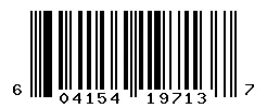 UPC 604154197137 barcode image