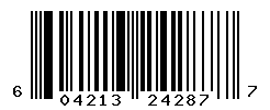 UPC barcode number 604213242877