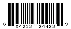 UPC barcode 604213244239