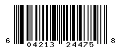 UPC barcode 604213244758