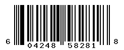 UPC barcode number 604248582818