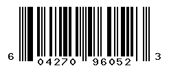 UPC barcode number 604270960523