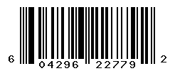 UPC barcode number 604296227792