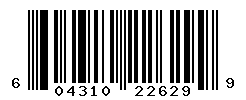 upc 604310226299 barcode image
