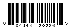UPC barcode number 604348202265
