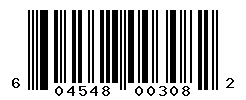 UPC barcode number 604548003082