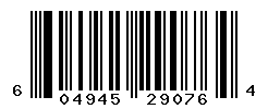 UPC barcode number 604945290764