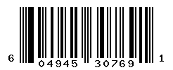 upc 604945307691 barcode image