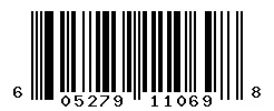 UPC 605279110698 barcode image
