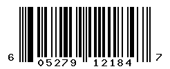 UPC barcode number 605279121847