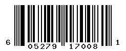 UPC barcode 605279170081