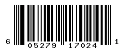UPC barcode 605279170241