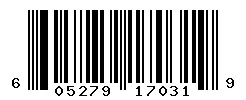UPC barcode 605279170319