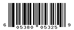 UPC barcode number 605380053259