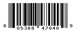 UPC barcode number 605388470409 lookup