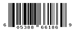 UPC barcode 605388661869