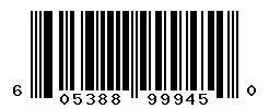 UPC barcode 605388999450