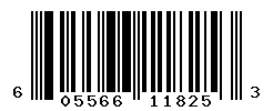 UPC barcode number 605566118253