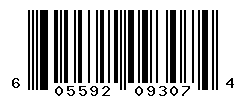 UPC barcode number 605592093074
