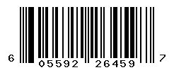 UPC barcode number 605592264597