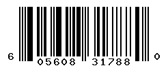 UPC barcode number 605608317880