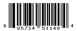 UPC barcode 605734511404