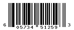 UPC barcode 605734512593