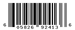 UPC barcode number 605826924136