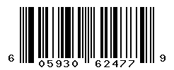 UPC barcode number 605930624779