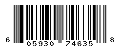 UPC barcode number 605930746358