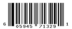 UPC barcode number 605945713291