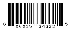 UPC barcode 606015343325