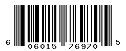 UPC barcode number 606015769705