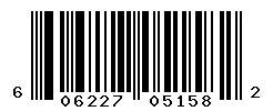 UPC barcode number 606227051582